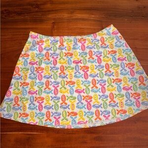 🐠Fresh Produce Skirt, Beach,Swim,Fish Sea-Life Stretchy, Elastic Waist,Size 14